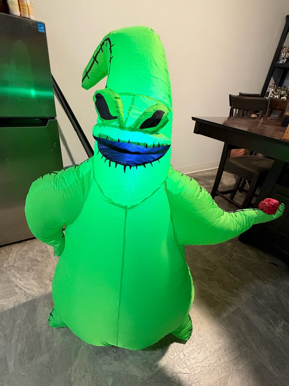 Disney Tim Burton Oogie Boogie Airblown Inflatable 3.5 FT Tall